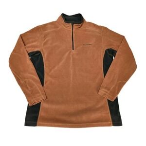 Columbia Fleece Pullover Quarter 1/4 Zip Sweatshirt Mens Large Warm Soft Layer